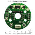 4s~6s 10A Circular PCM BMS for 21.6V 22.2V Li-ion/Lithium/ Li-Polymer 18V 19.2V LiFePO4 Battery Pack Size Φ 80mm (PCM-L06S10-988)